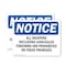 Signmission All Weapons Concealed Firearms Prohibited OSHA Notice Sign, Vinyl Decal, 10in W x 7in L, 2PK OS-2PACK-NS-D-710-L-15248 - alternate 1